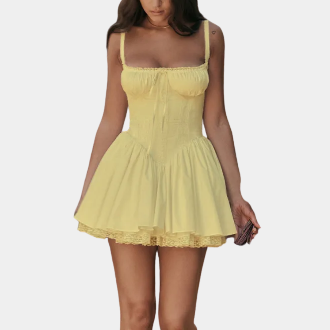 Murphy Mode | Women's Lace Print Mini Dress