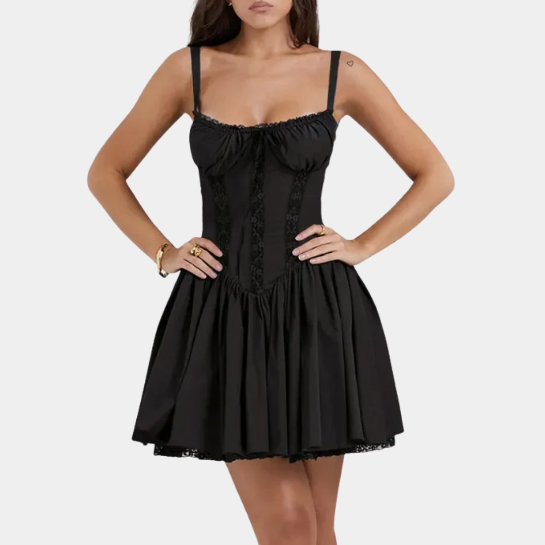 Murphy Mode | Women's Lace Print Mini Dress