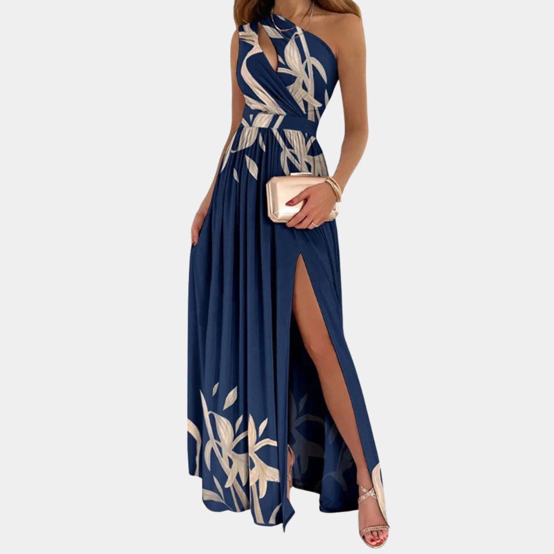 Murphy Mode | Women’s One Shoulder Floral Print Dress