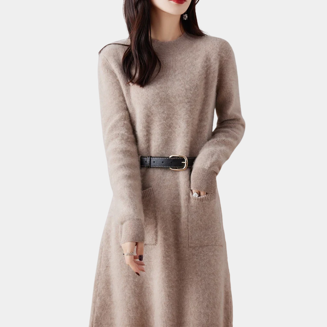 Murphy Mode | Women’s Knitted 100% wool Warm Dress