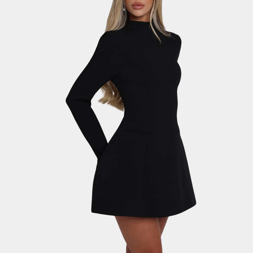 Murphy Mode | Women’s Long Sleeve A-Line Mini Dress