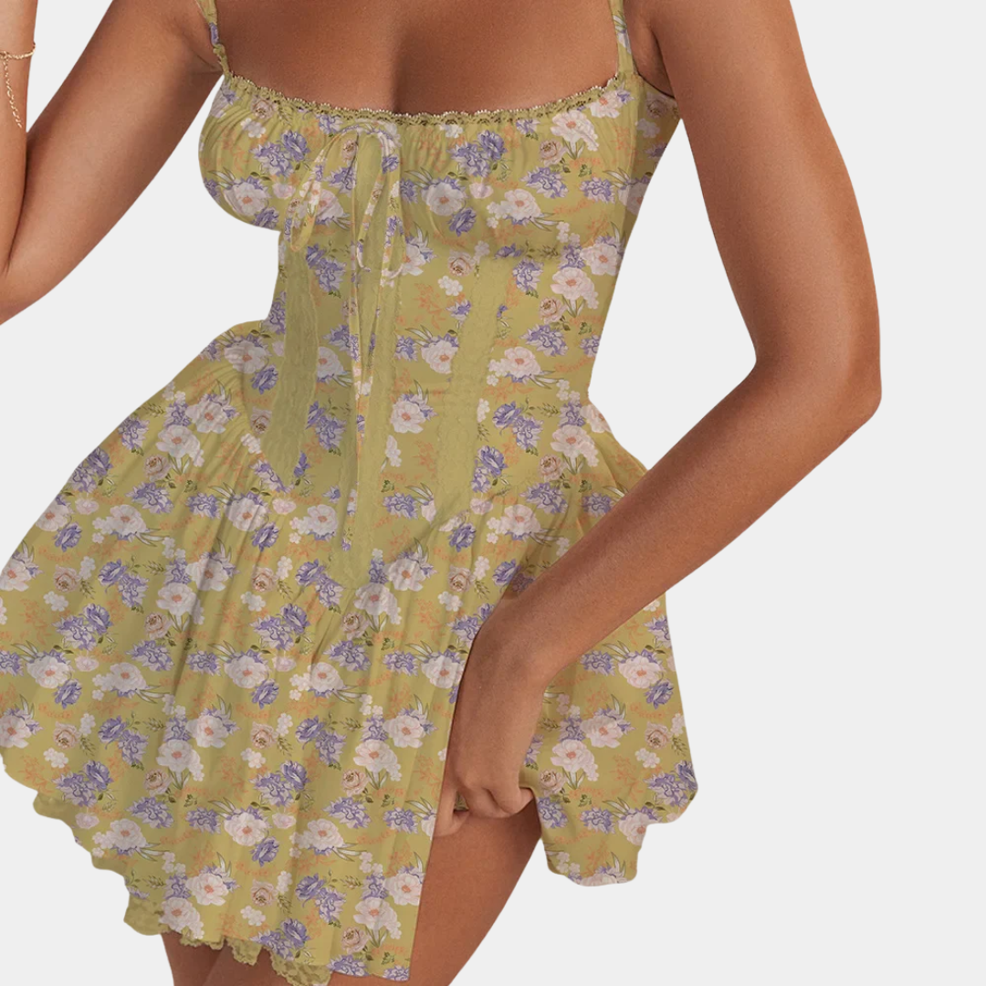 Murphy Mode | Women's Lace Print Mini Dress