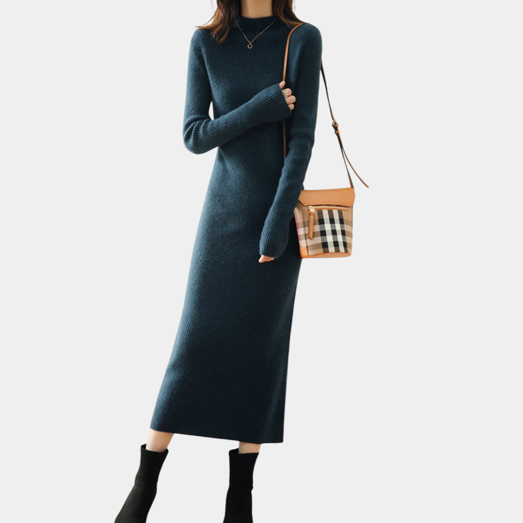 Murphy Mode | Women’s Slim Fit Knitted Wool Dress