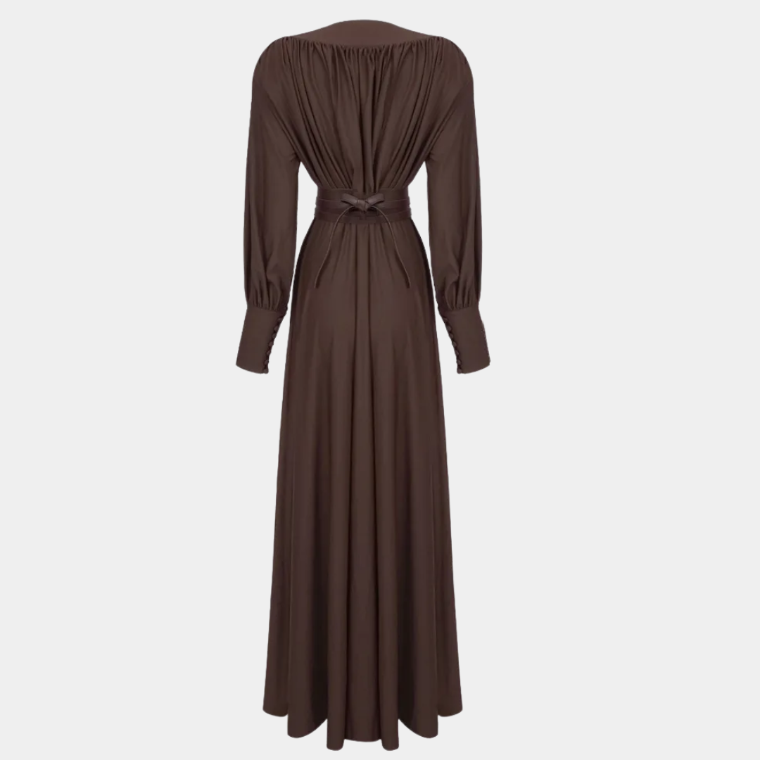 Murphy Mode | Brown Maxi Dress