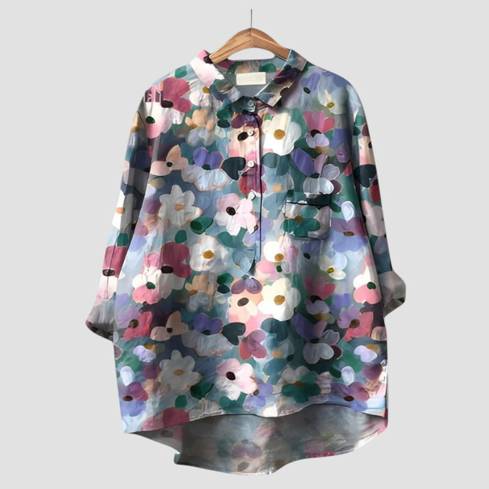 Leah | Colourful Spring Floral Blouse For Women