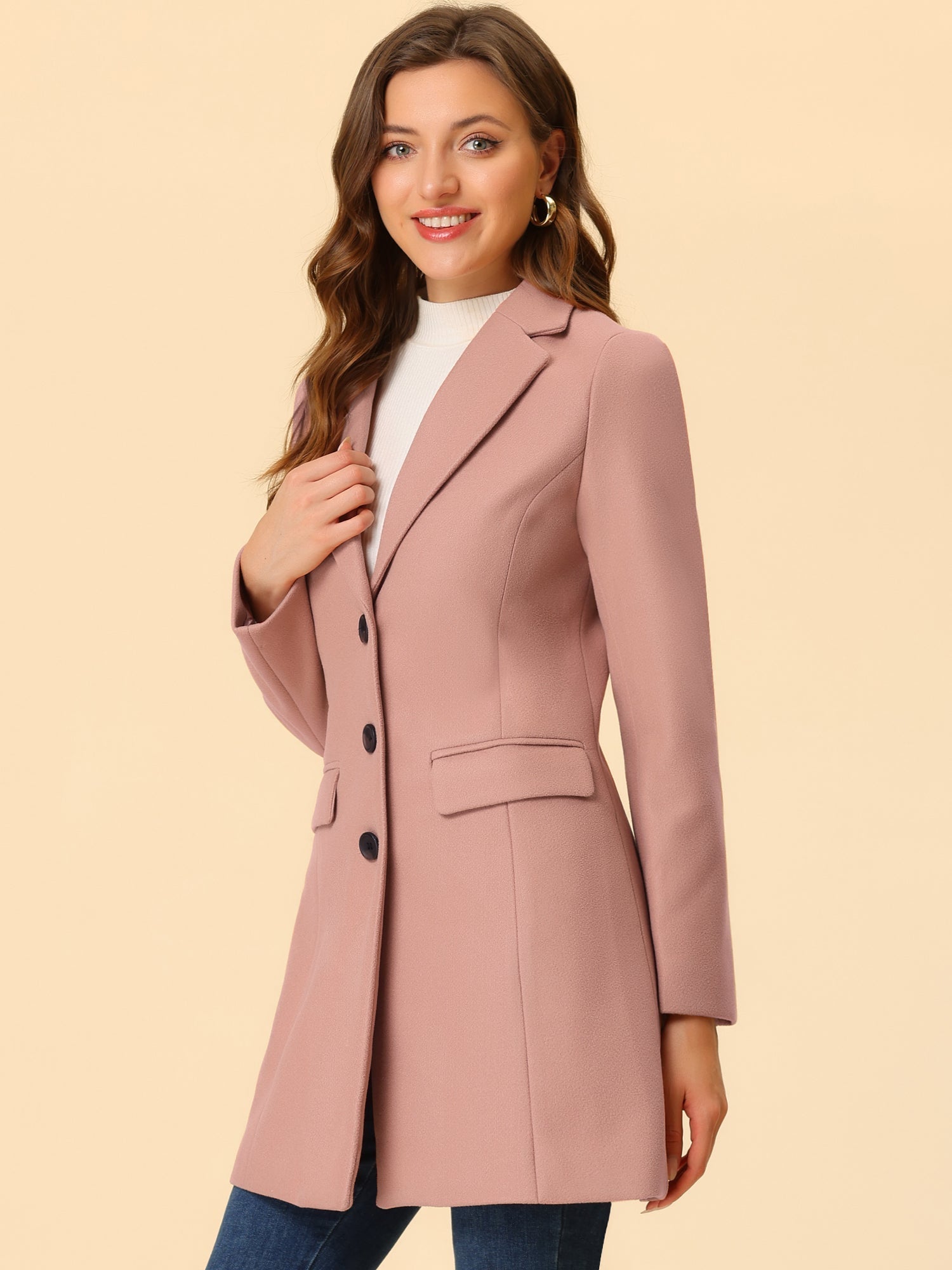Wool Coat | Classic Cut with Collar