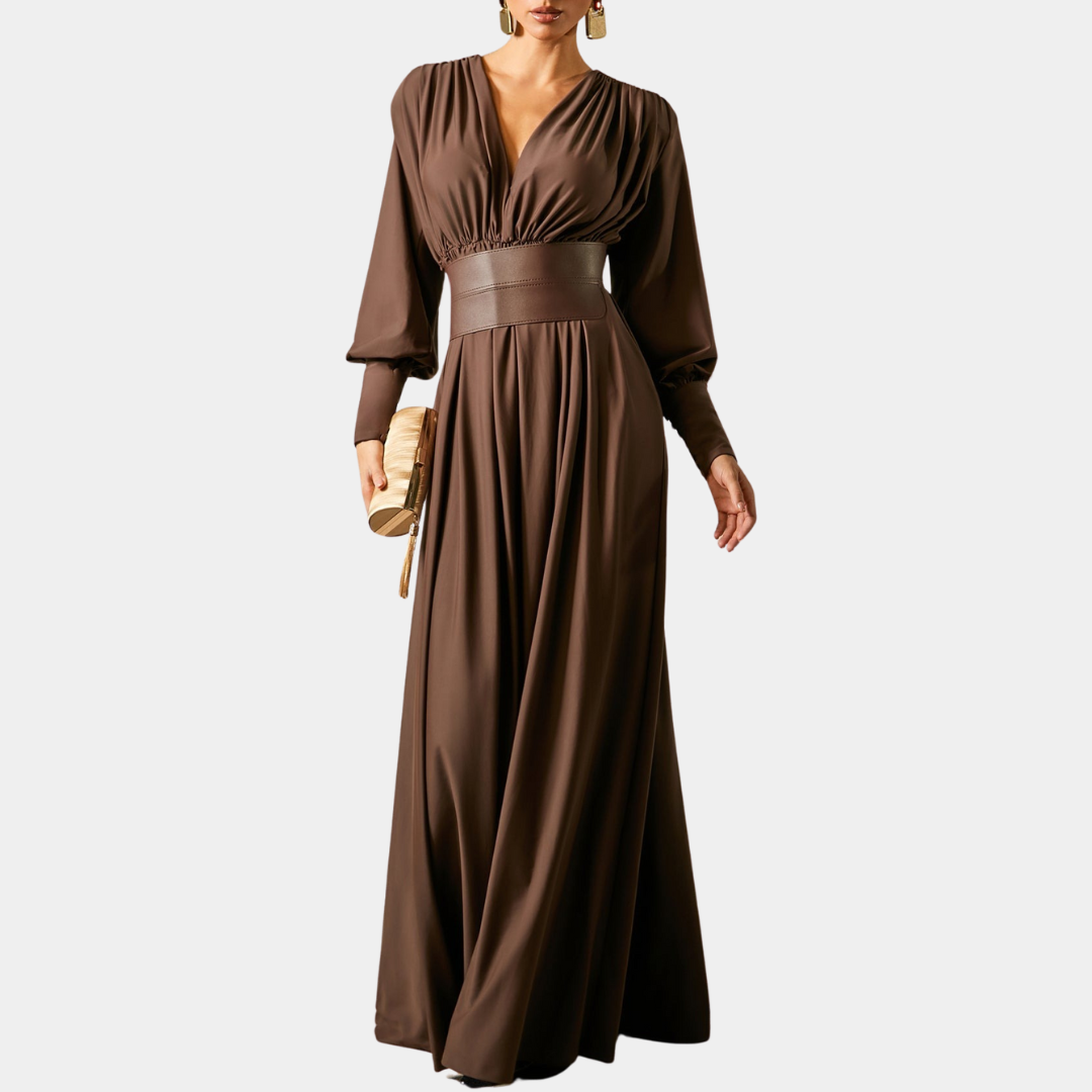 Murphy Mode | Brown Maxi Dress
