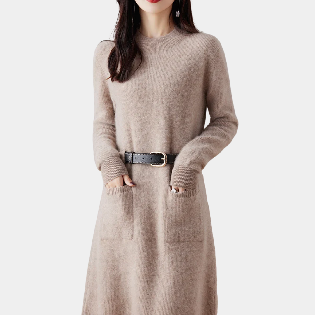 Murphy Mode | Women’s Knitted 100% wool Warm Dress