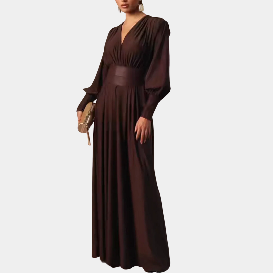 Murphy Mode | Brown Maxi Dress