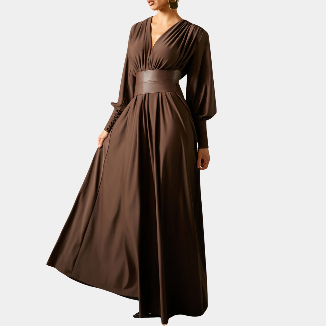 Murphy Mode | Brown Maxi Dress
