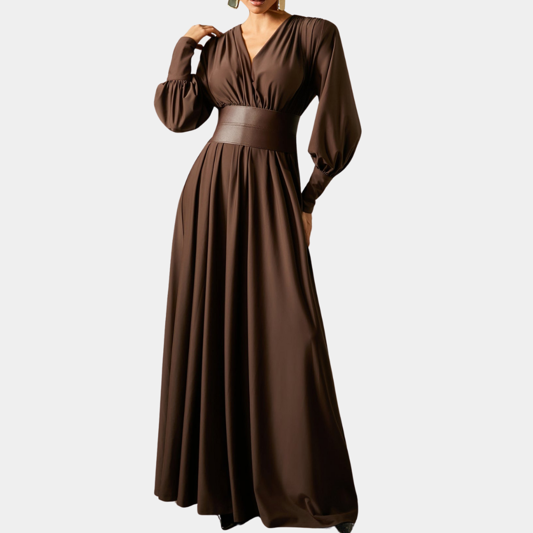 Murphy Mode | Brown Maxi Dress