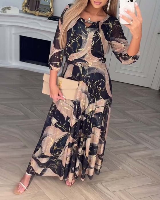 Chavelle | Printed Chiffon Dress