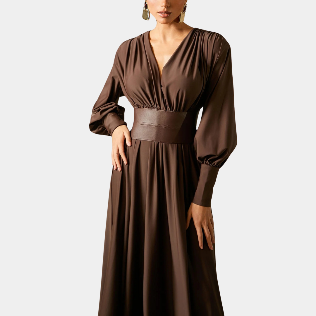 Murphy Mode | Brown Maxi Dress