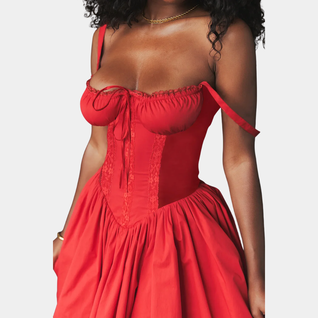 Murphy Mode | Women's  Lace Print Mini Dress