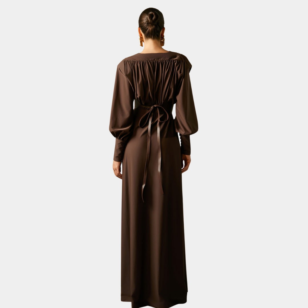 Murphy Mode | Brown Maxi Dress