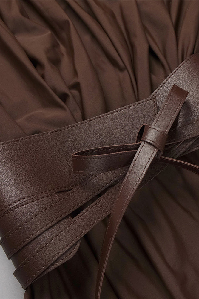 Murphy Mode | Brown Maxi Dress