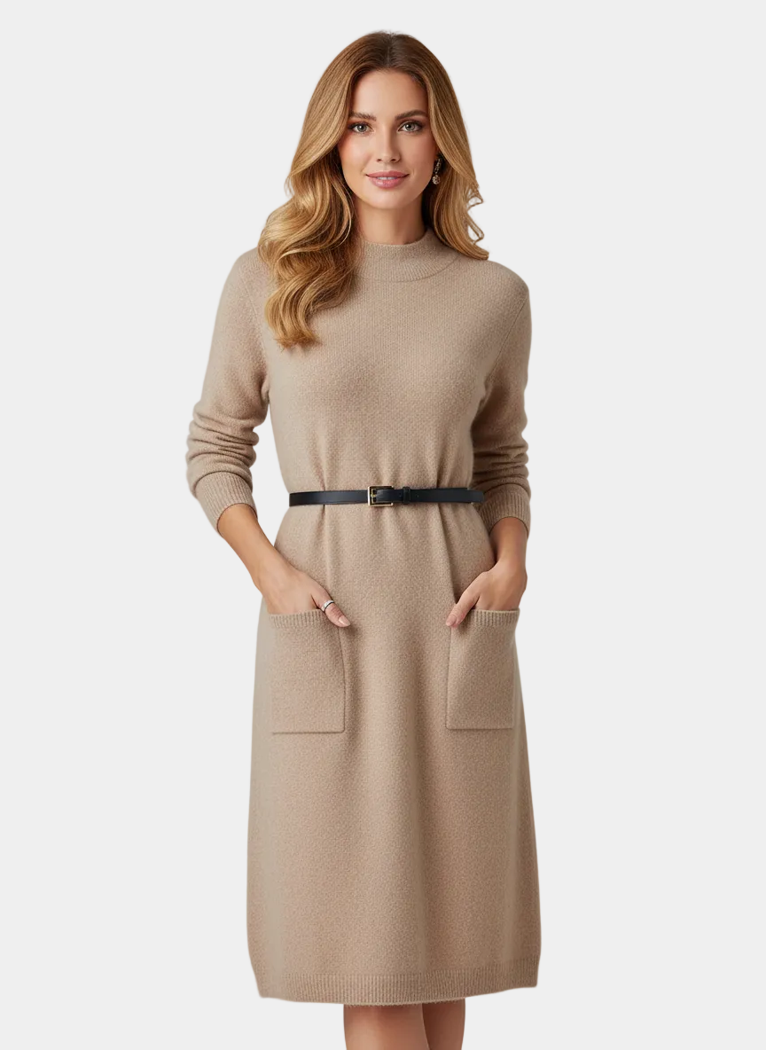 Murphy Mode | Women’s Knitted 100% wool Warm Dress