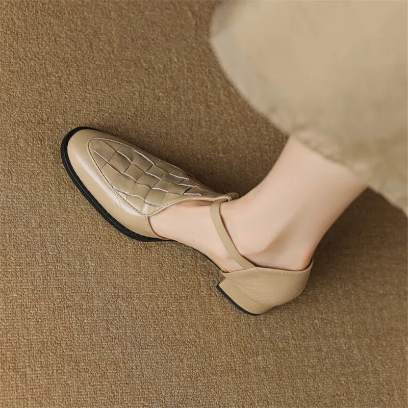 Celeste | Vintage Strap Heels