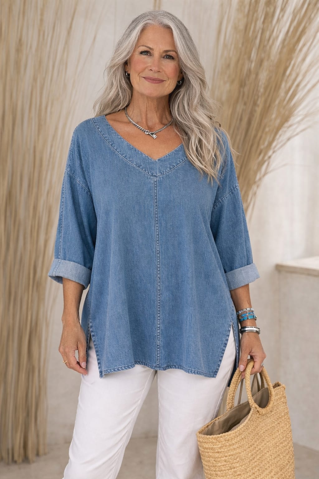 Jenelyn - Timeless Denim Shirt