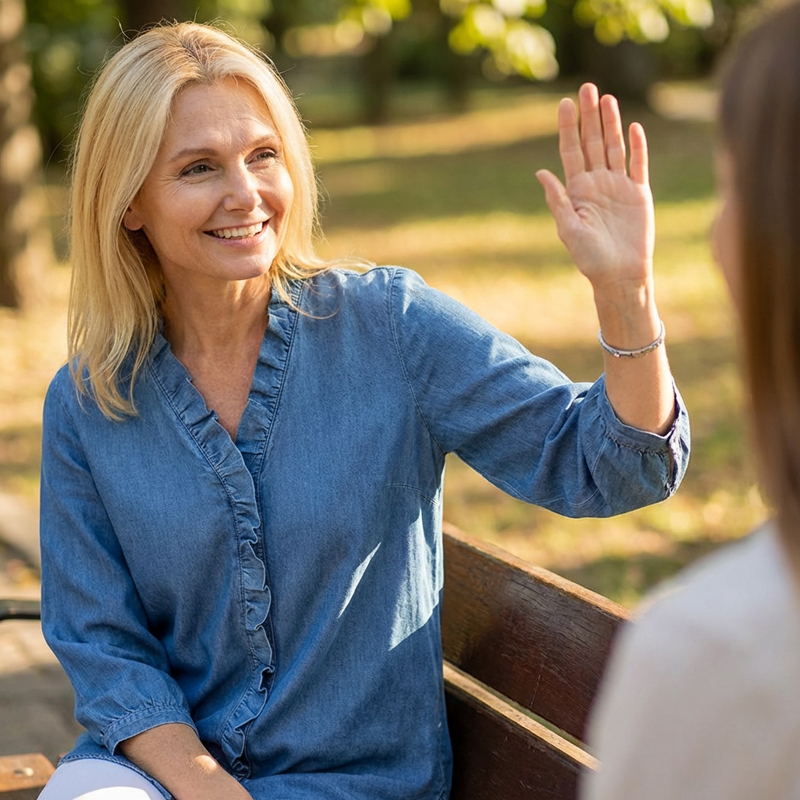 Leah Ruffle V-Neck Blouse
