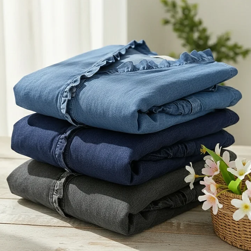 Leah Ruffle V-Neck Blouse